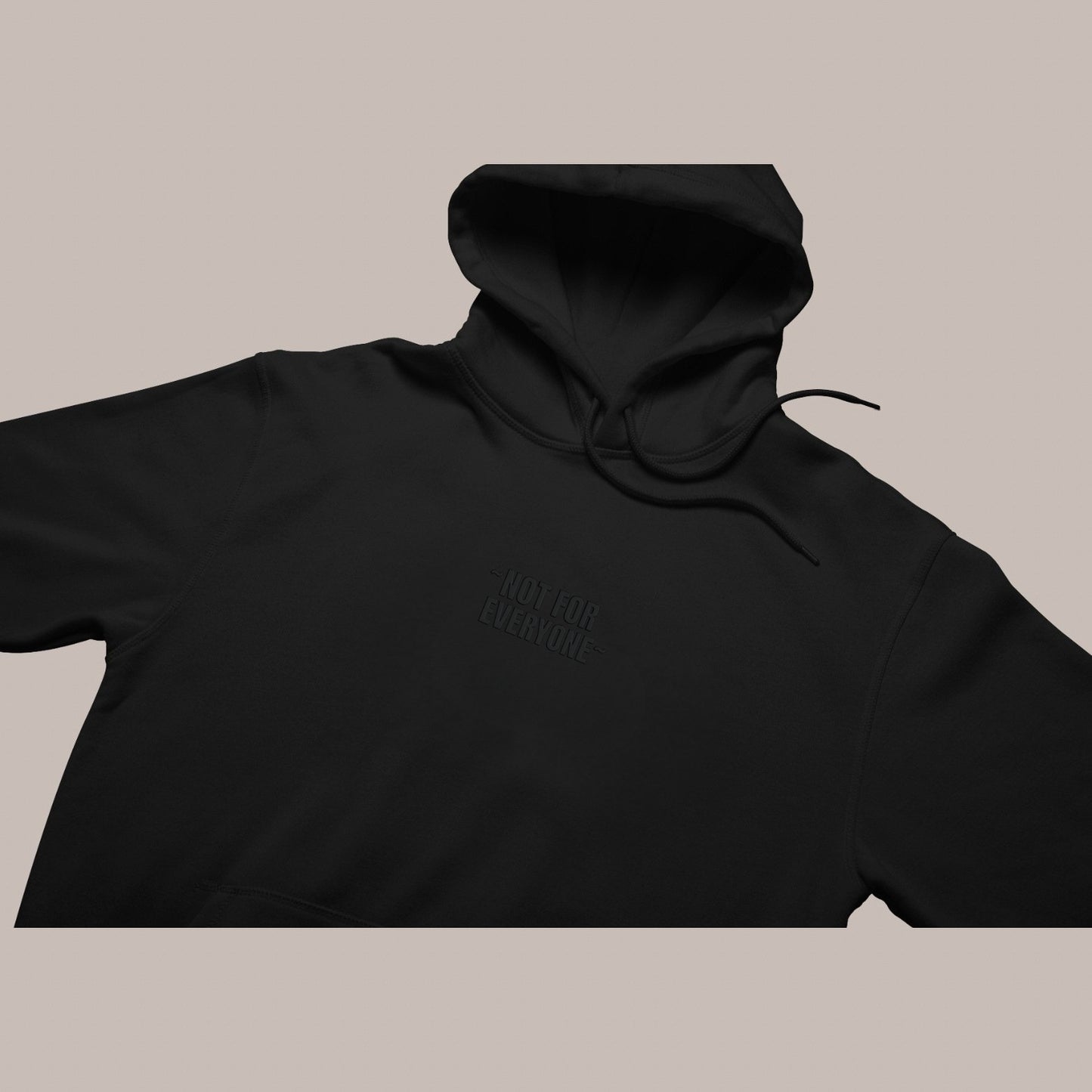 ~NOT FOR EVERYONE~ — Puff Hoodie (BLACK) 400 premium GSM