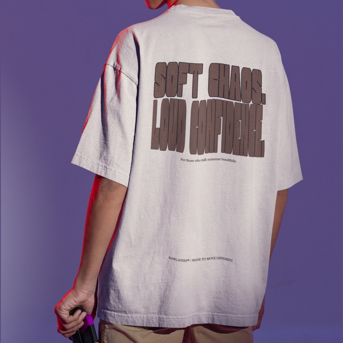 BAKCHODI MODE ON – Oversized Tee 240 GSM (OFF WHITE)