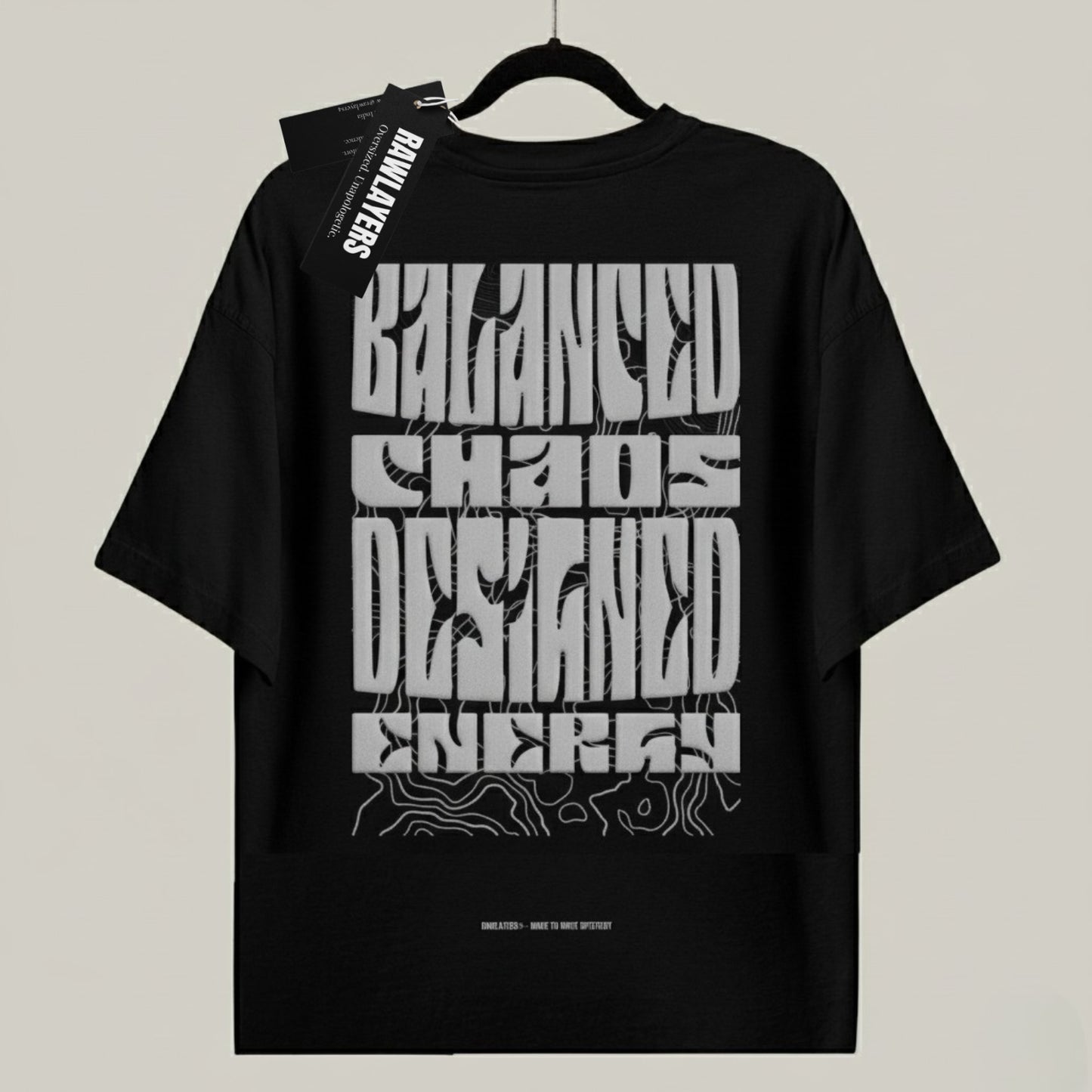 MINIMAL CHAOS® Oversized T-Shirt-BLACK