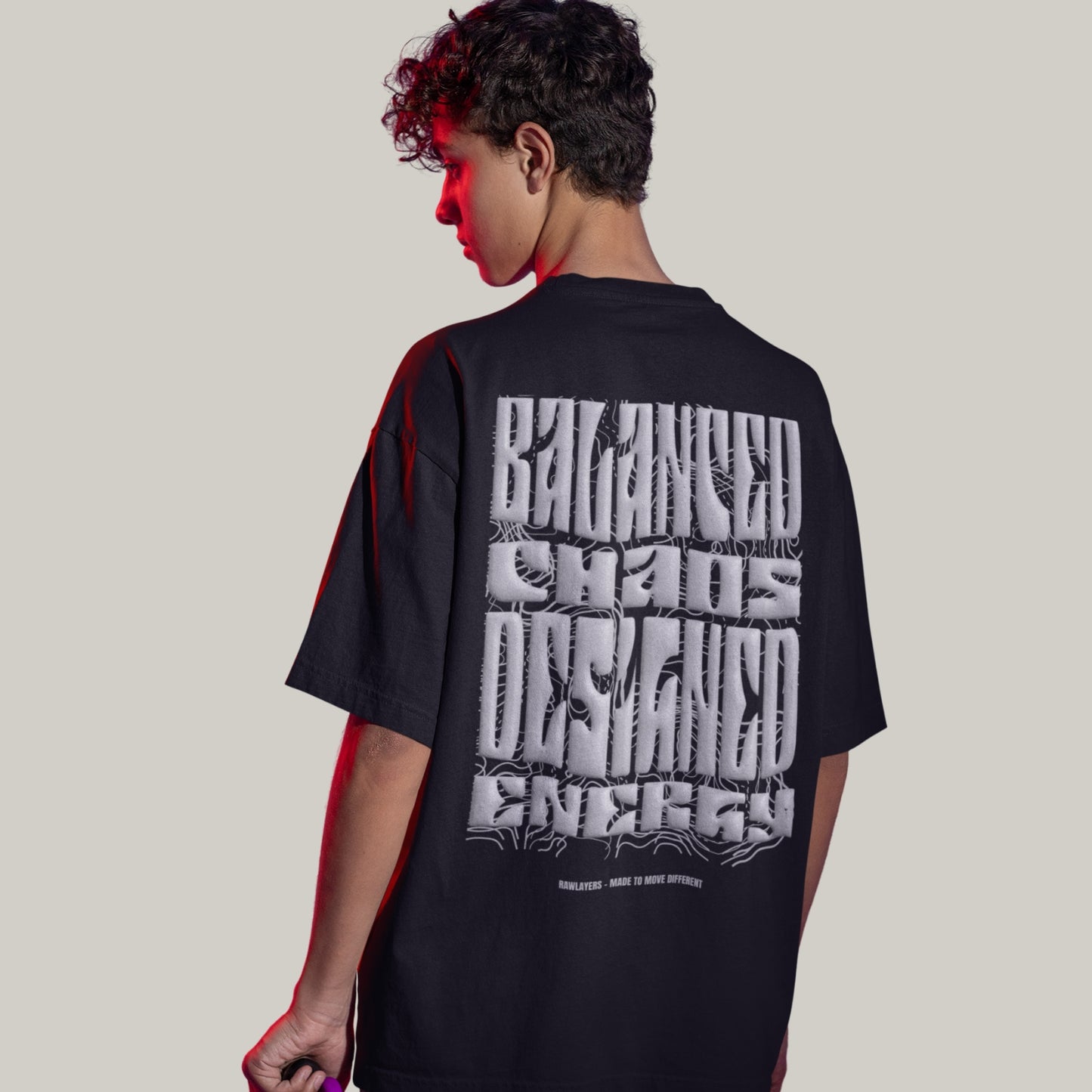 MINIMAL CHAOS® Oversized T-Shirt-BLACK