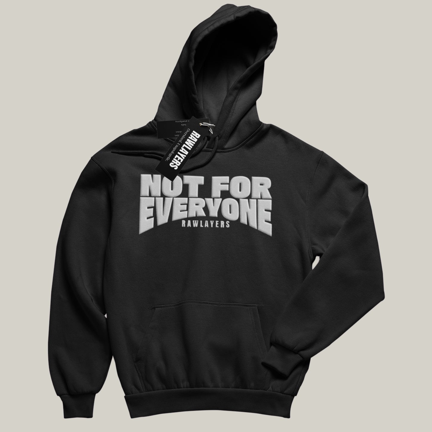 NOT FOR EVERYONE – Oversized Hoodie-Black