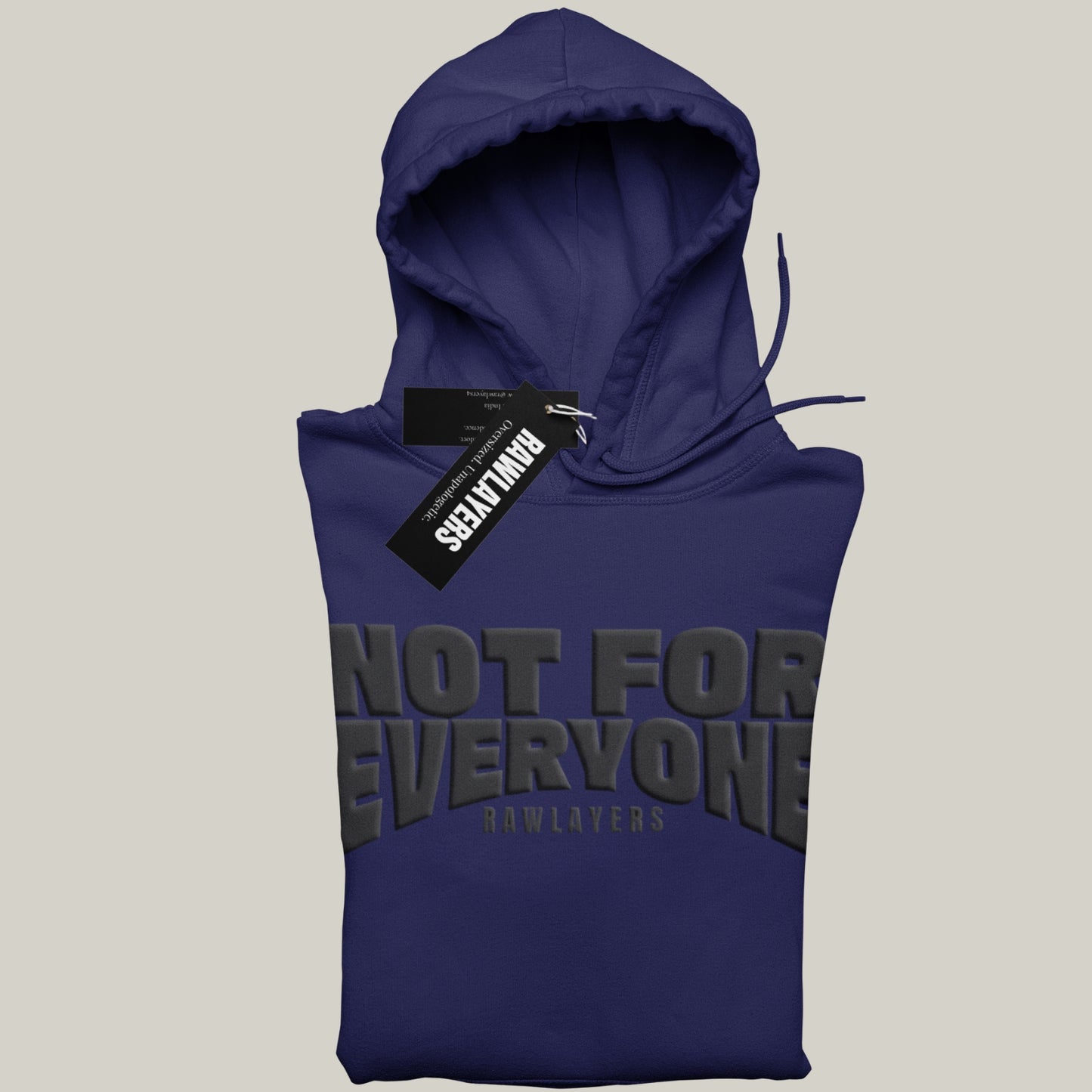 NOT FOR EVERYONE – Oversized Hoodie-NAVY BLUE