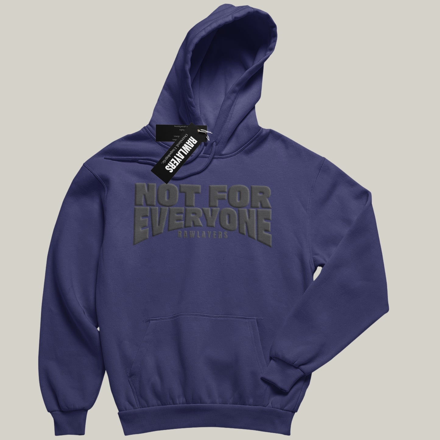 NOT FOR EVERYONE – Oversized Hoodie-NAVY BLUE