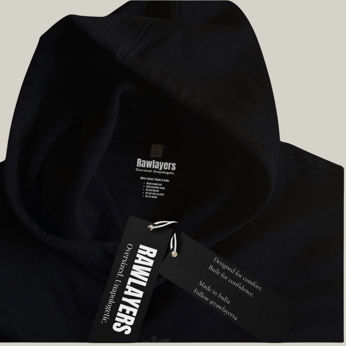 NOT FOR EVERYONE – Oversized Hoodie-Black