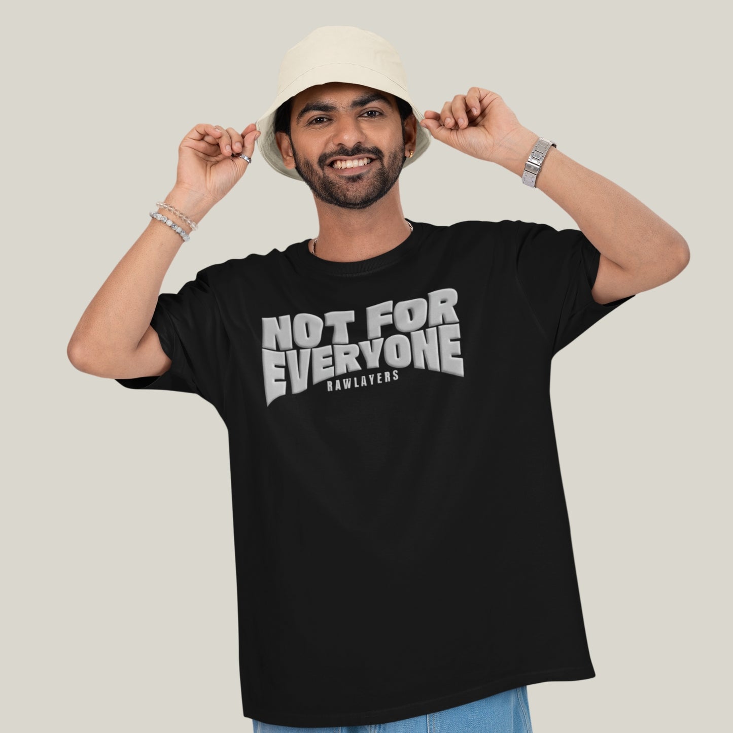 NOT FOR EVERYONE® Oversized T-Shirt-BLACK