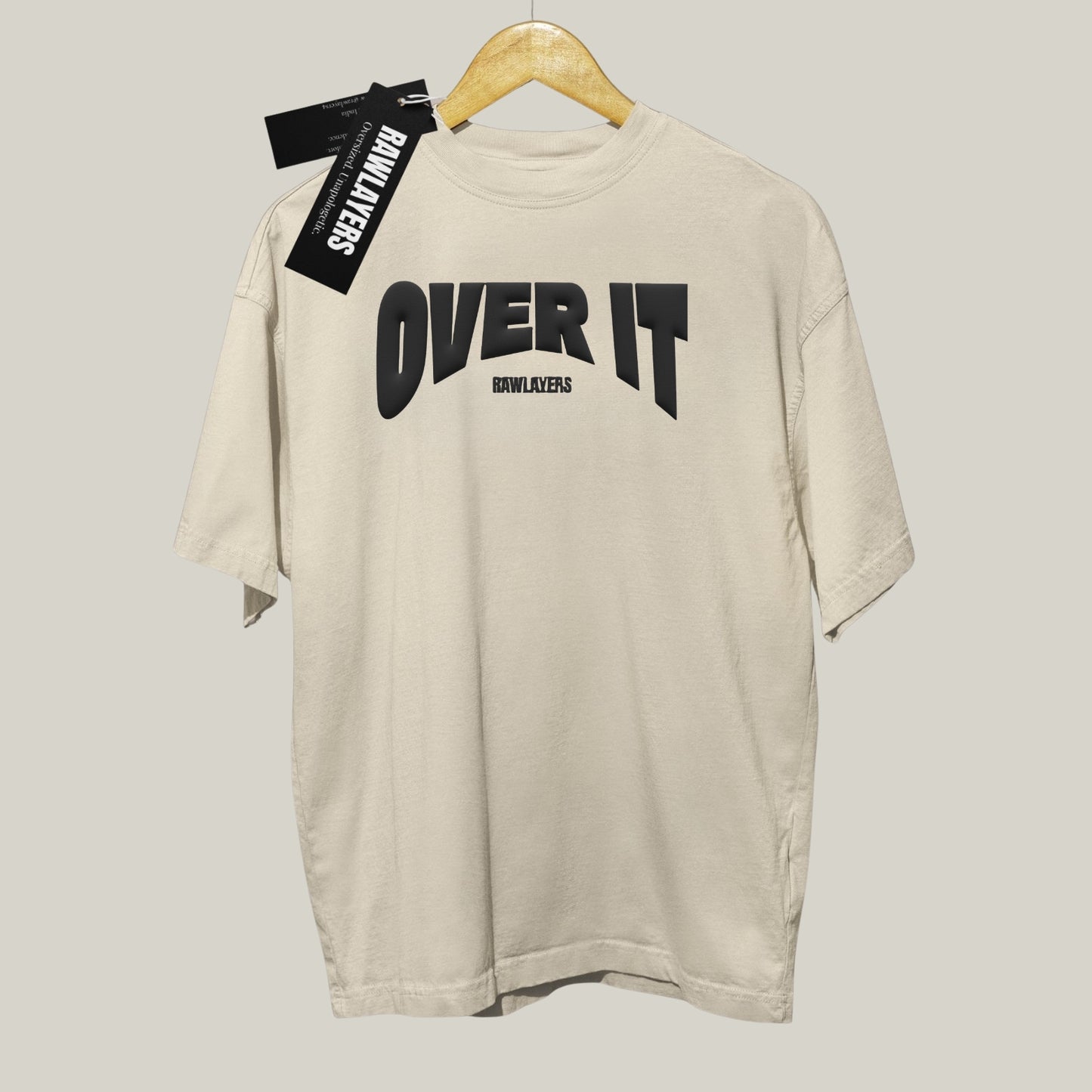 OVER IT.® Oversized T-Shirt-OFF WHITE