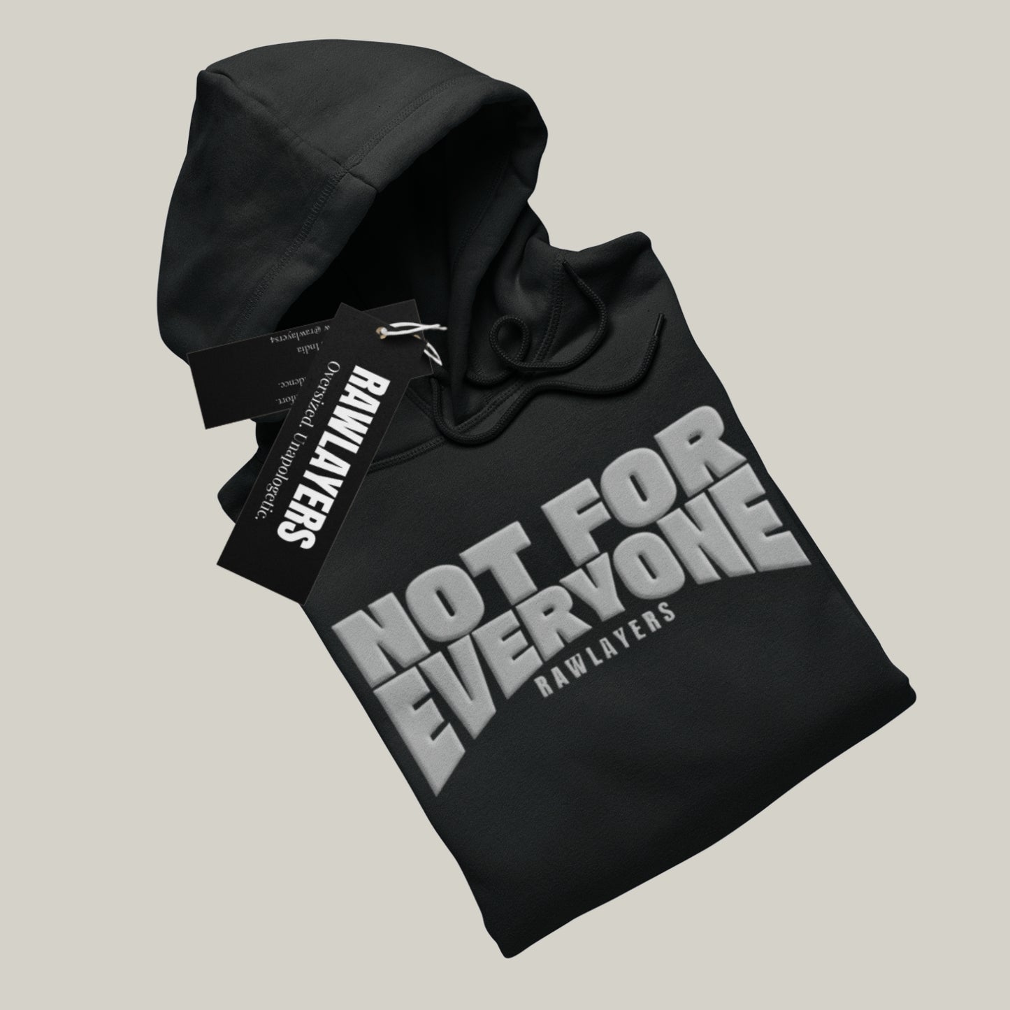 NOT FOR EVERYONE – Oversized Hoodie-Black