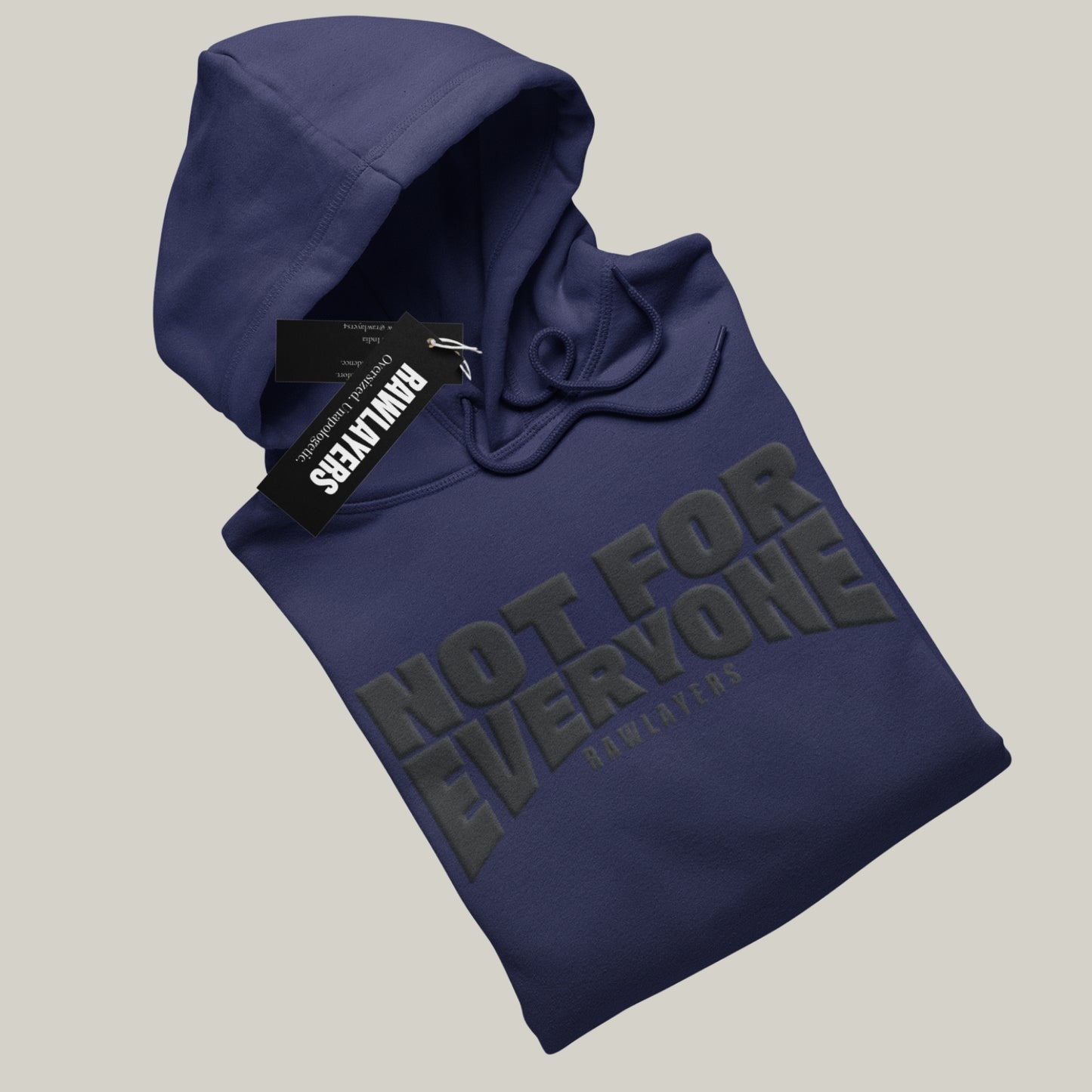 NOT FOR EVERYONE – Oversized Hoodie-NAVY BLUE