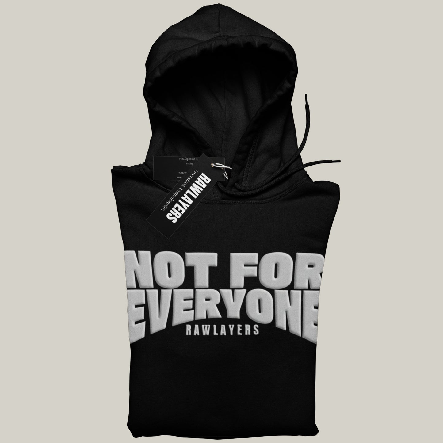 NOT FOR EVERYONE – Oversized Hoodie-Black