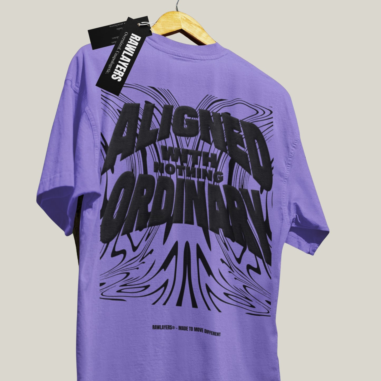 OUT OF LINE® Oversized T-Shirt-LAVENDER