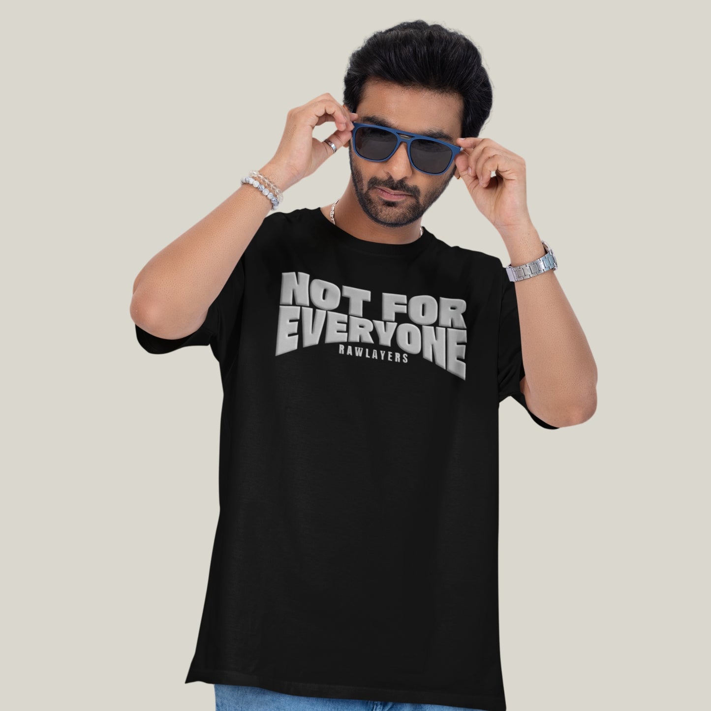 NOT FOR EVERYONE® Oversized T-Shirt-BLACK