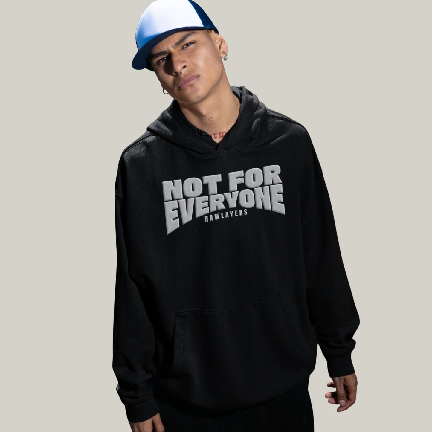 NOT FOR EVERYONE – Oversized Hoodie-Black