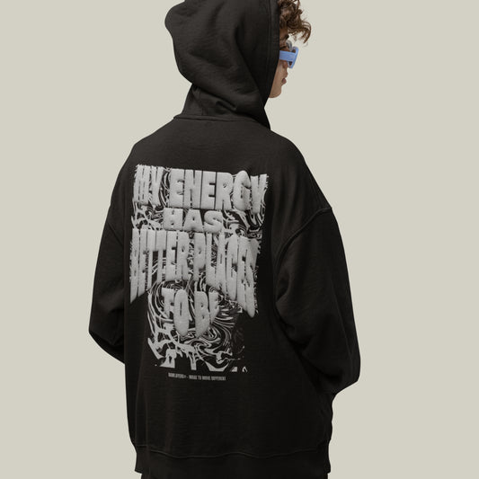 OVER IT.® Oversized Hoodie-BLACK