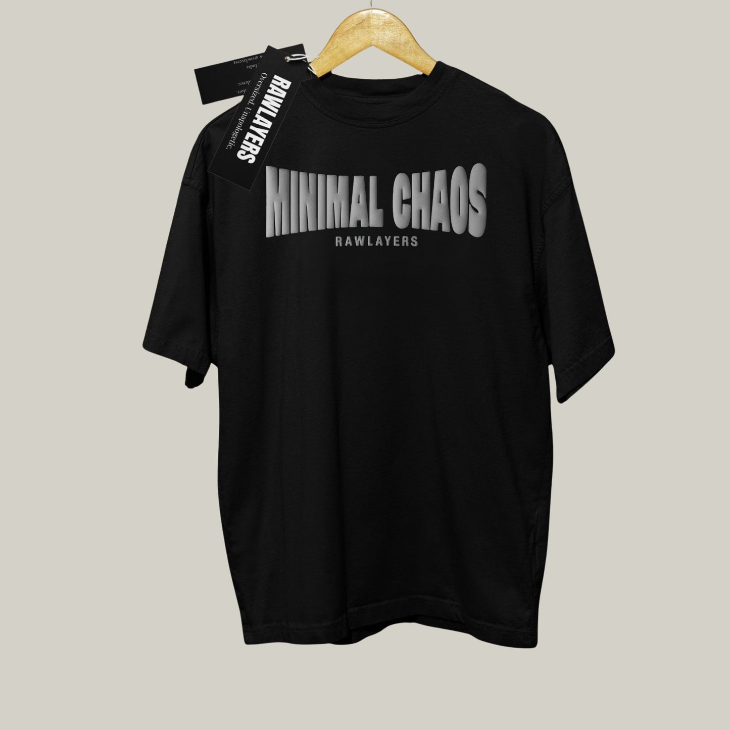 MINIMAL CHAOS® Oversized T-Shirt-BLACK