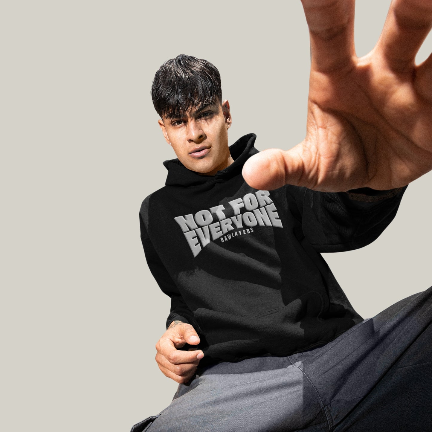 NOT FOR EVERYONE – Oversized Hoodie-Black