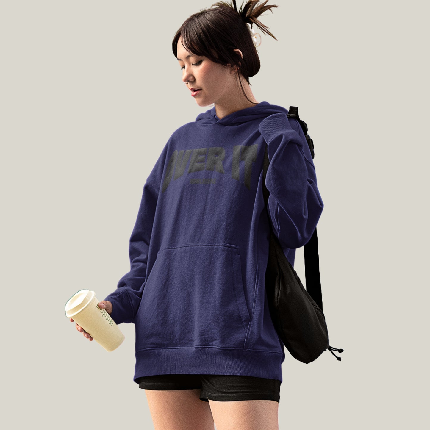 OVER IT.® Oversized Hoodie-NAVY BLUE