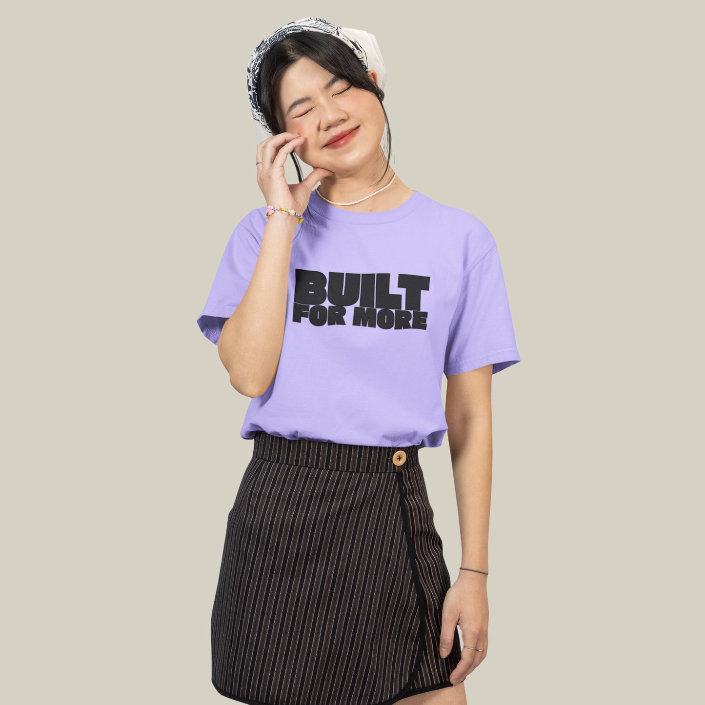 BUILT FOR MORE – Oversized T-shirt-Lavender