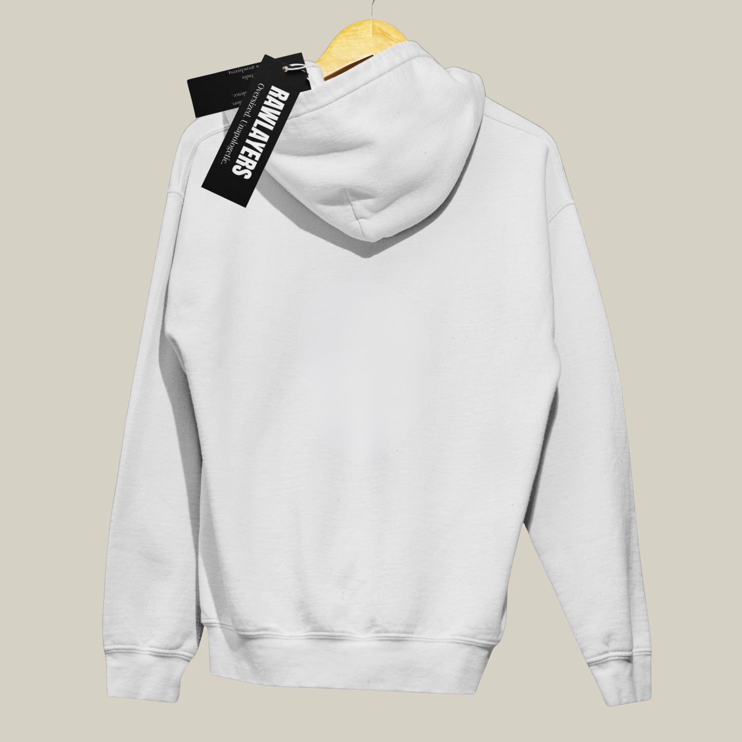 BUILT FOR MORE – Oversized 400 GSM Premium Hoodie-(White)