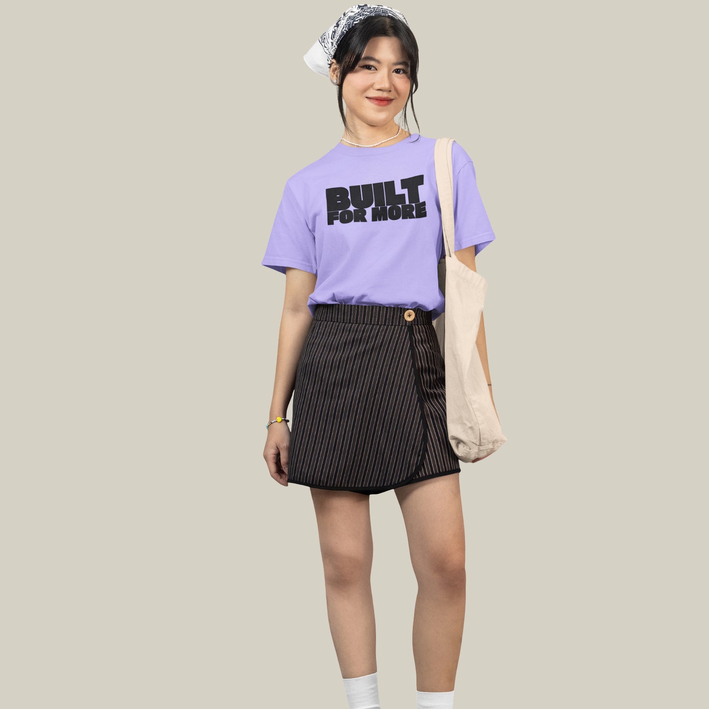 BUILT FOR MORE – Oversized T-shirt-Lavender