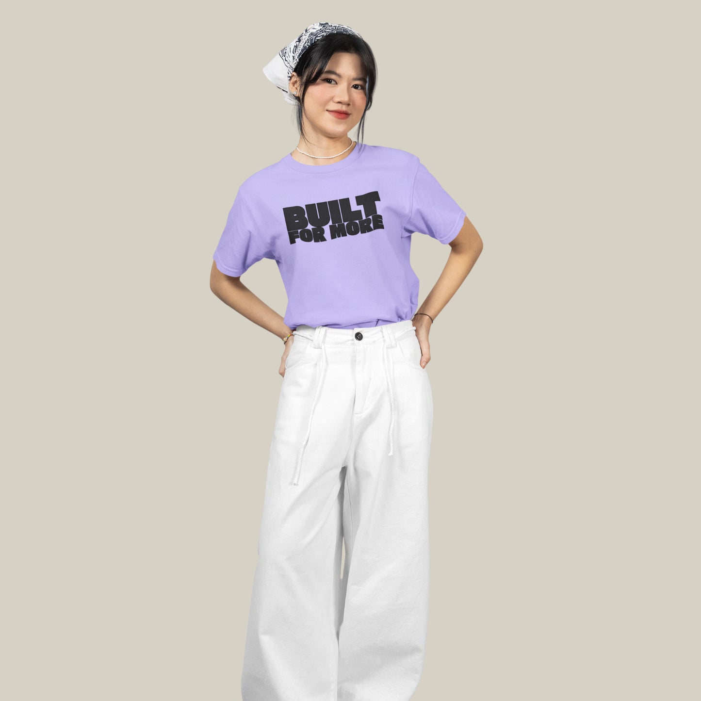 BUILT FOR MORE – Oversized T-shirt-Lavender