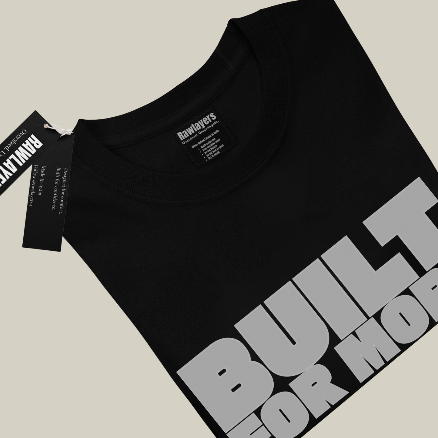 BUILT FOR MORE – Oversized T-shirt-Black