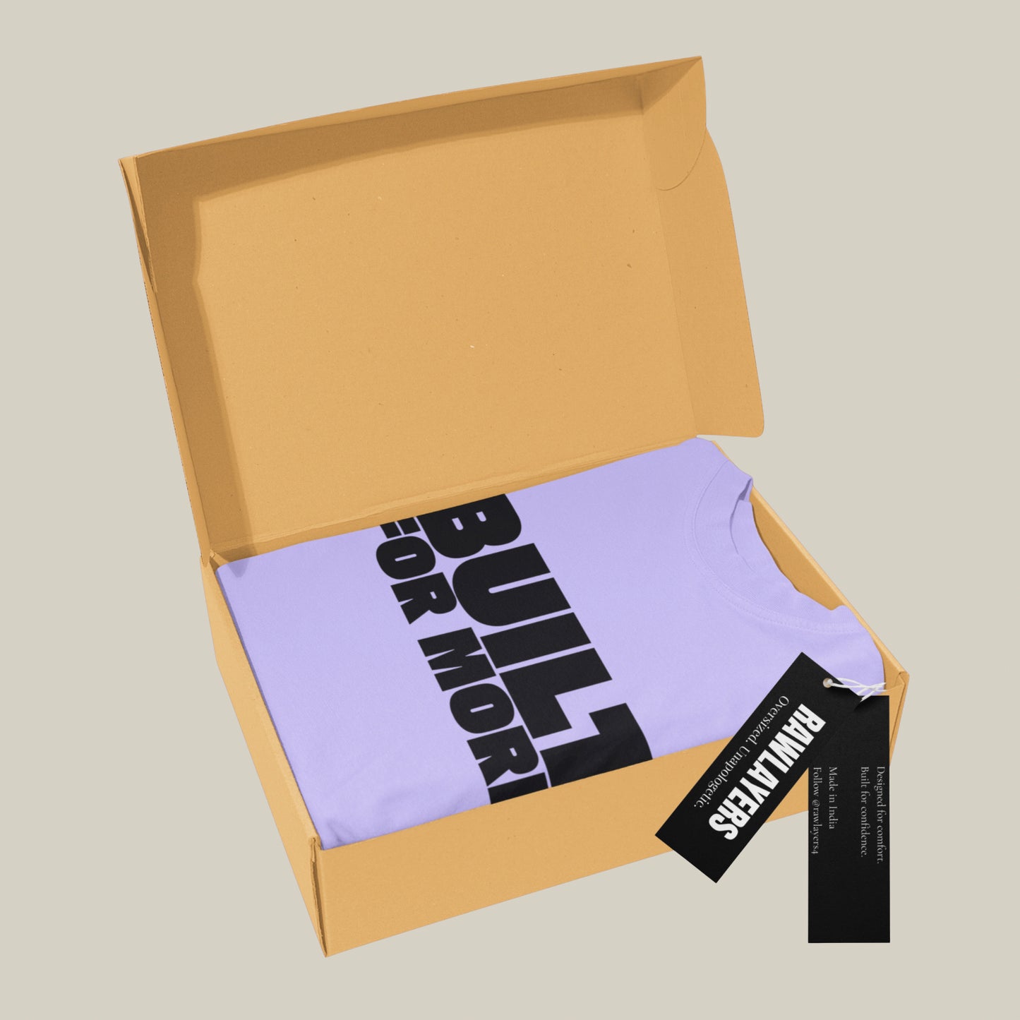 BUILT FOR MORE – Oversized T-shirt-Lavender