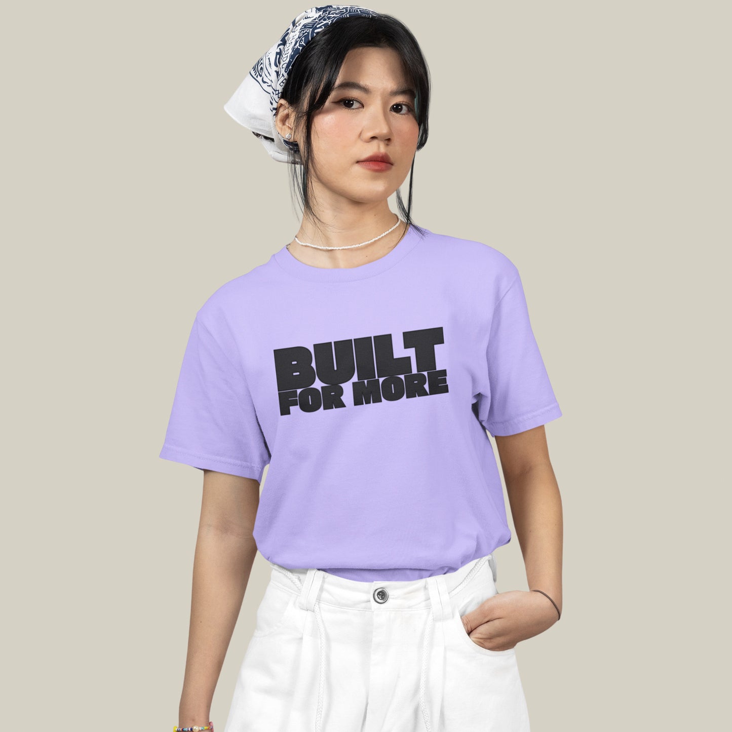 BUILT FOR MORE – Oversized T-shirt-Lavender