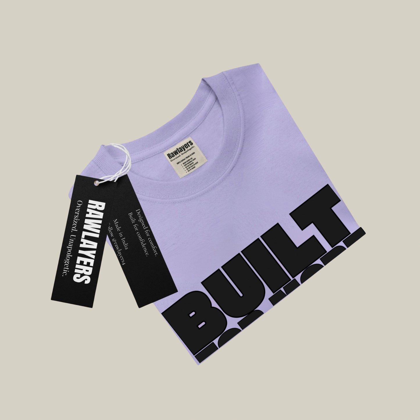 BUILT FOR MORE – Oversized T-shirt-Lavender