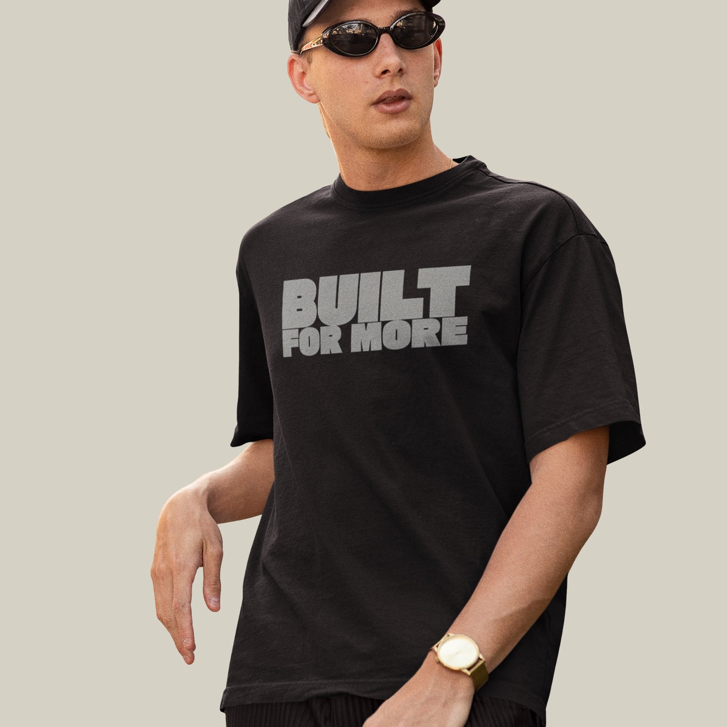 BUILT FOR MORE – Oversized T-shirt-Black