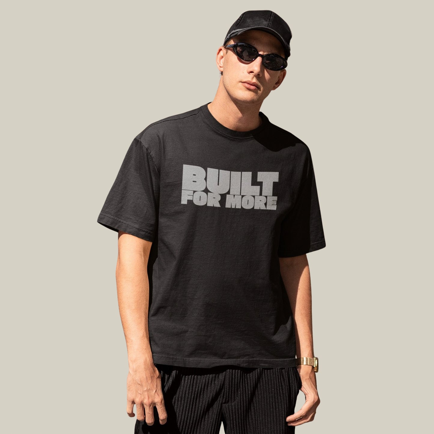 BUILT FOR MORE – Oversized T-shirt-Black