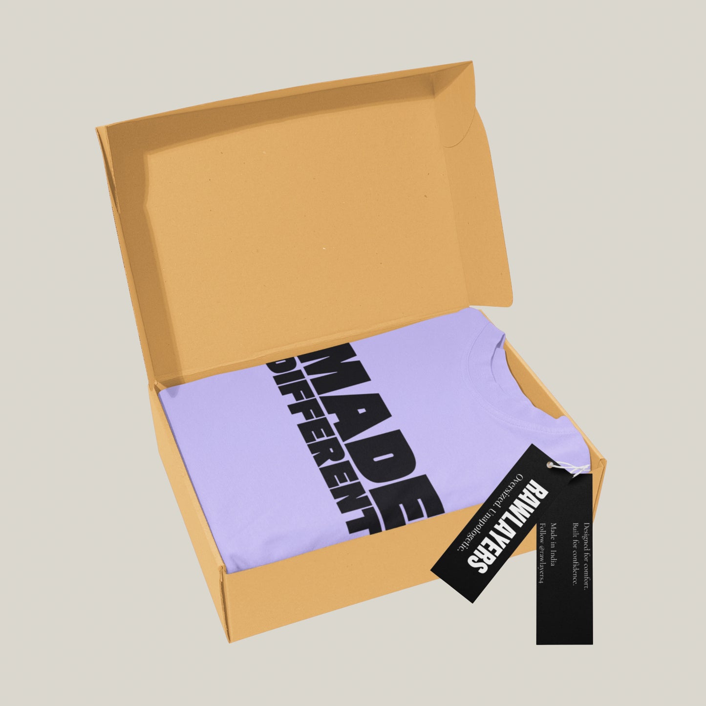 MADE DIFFERENT – Oversized T-shirt-Lavender