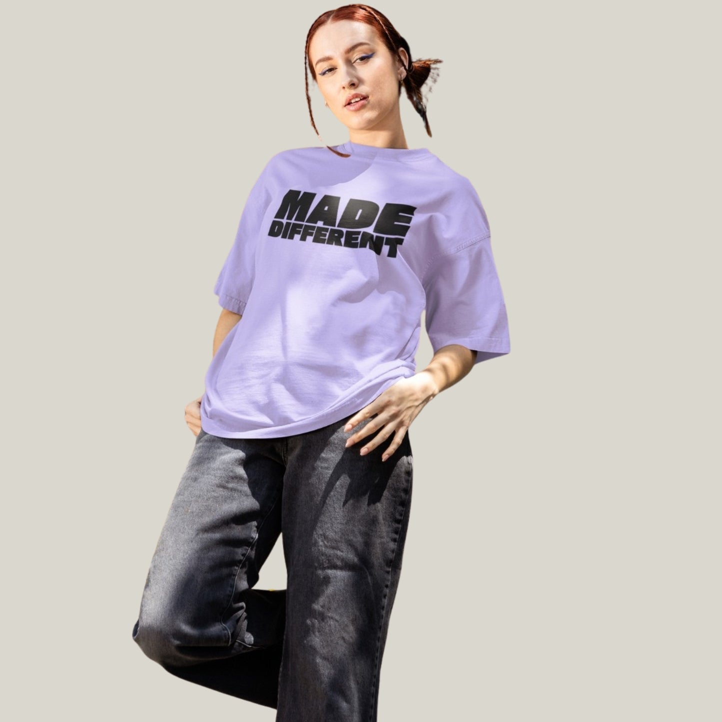 MADE DIFFERENT – Oversized T-shirt-Lavender