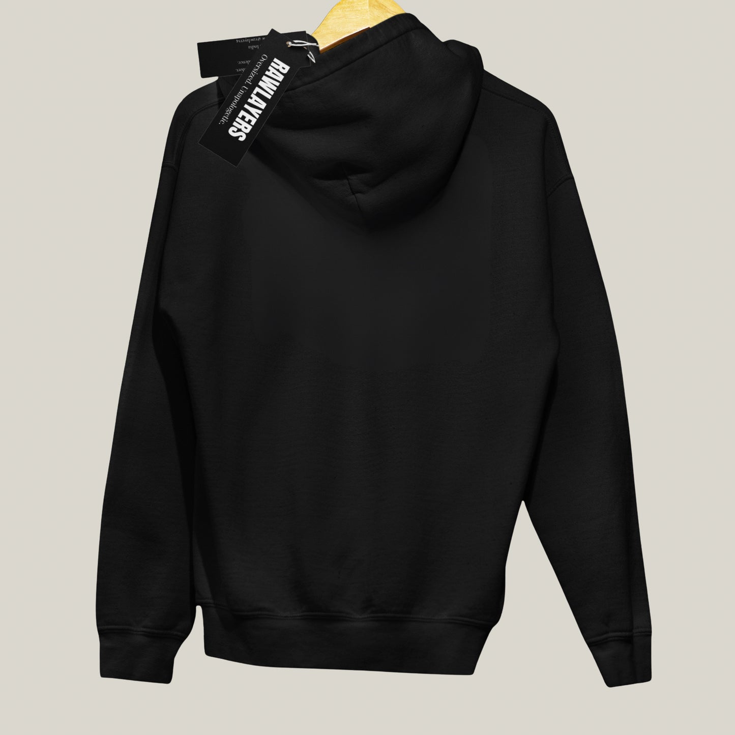 BUILT FOR MORE – Oversized 400 GSM Premium Hoodie-(Black)