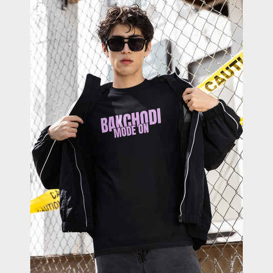 BAKCHODI MODE ON – Oversized Tee 240 GSM (BLACK)