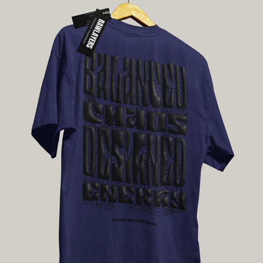 MINIMAL CHAOS® Oversized T-Shirt-ROYAL BLUE