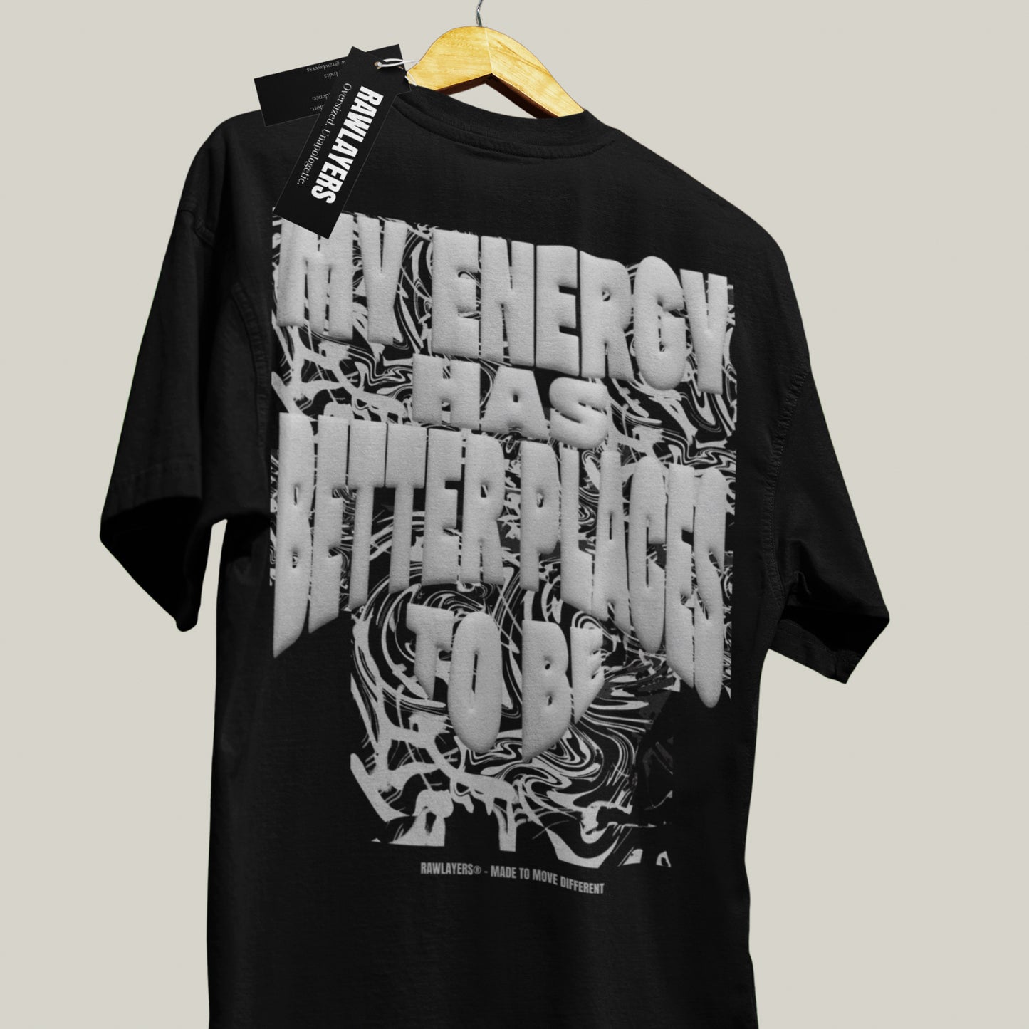 OVER IT.® Oversized T-Shirt-BLACK