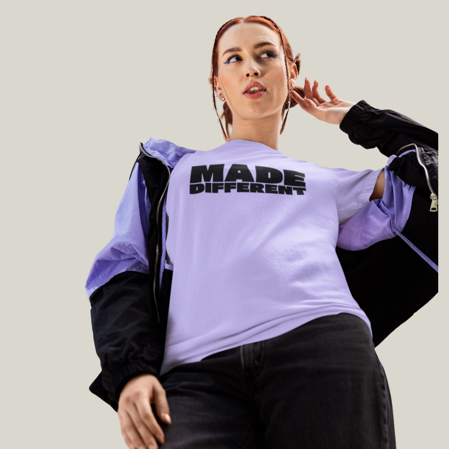 MADE DIFFERENT – Oversized T-shirt-Lavender