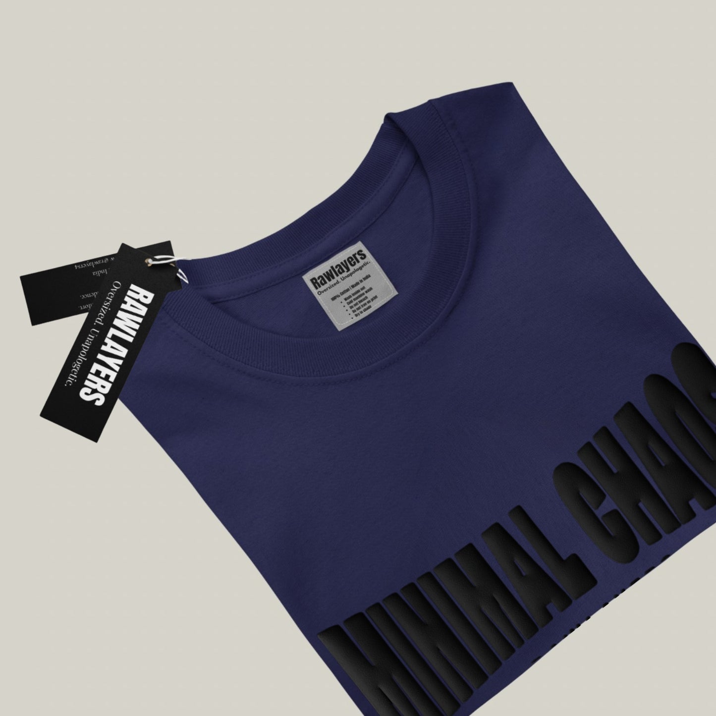 MINIMAL CHAOS® Oversized T-Shirt-ROYAL BLUE