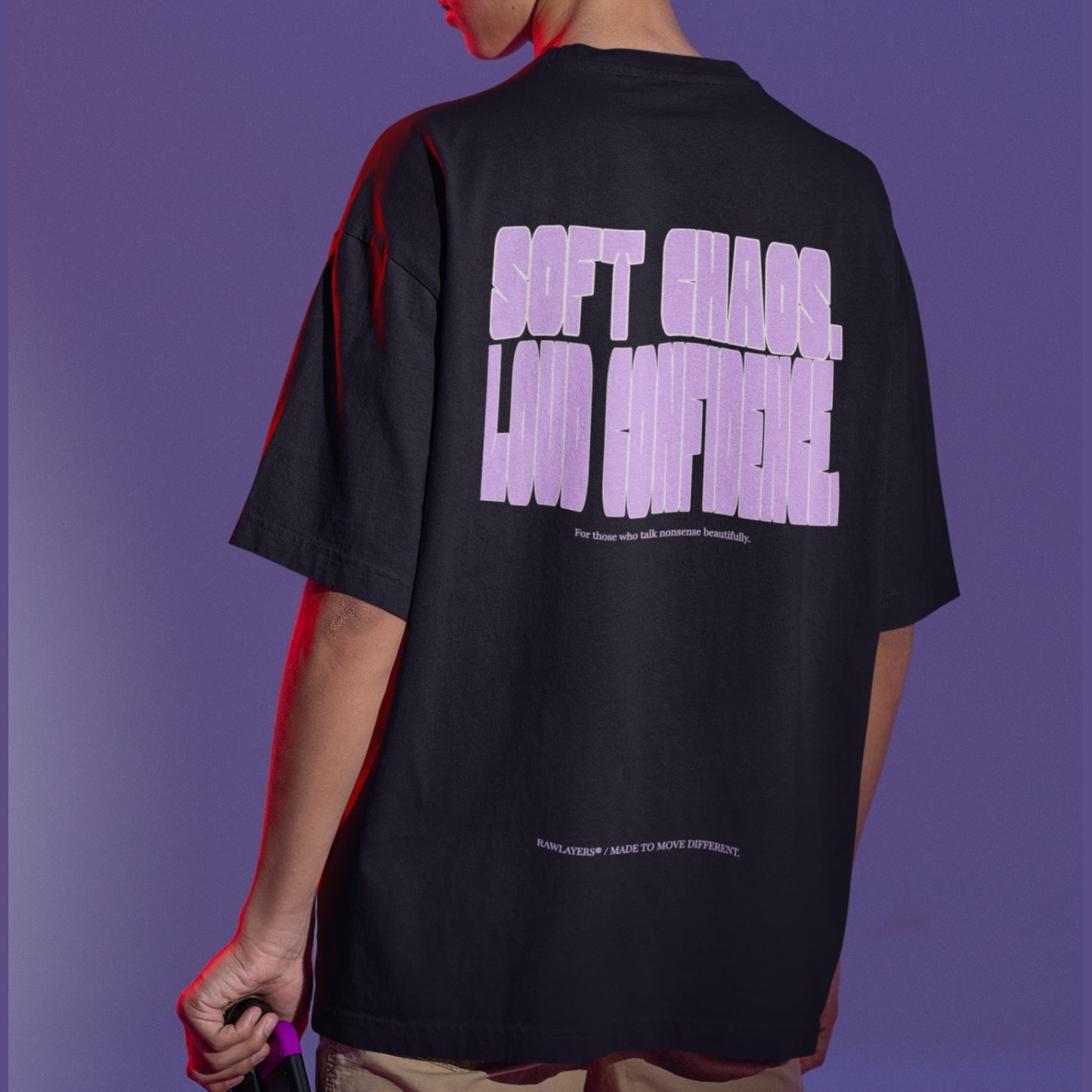 BAKCHODI MODE ON – Oversized Tee 240 GSM (BLACK)