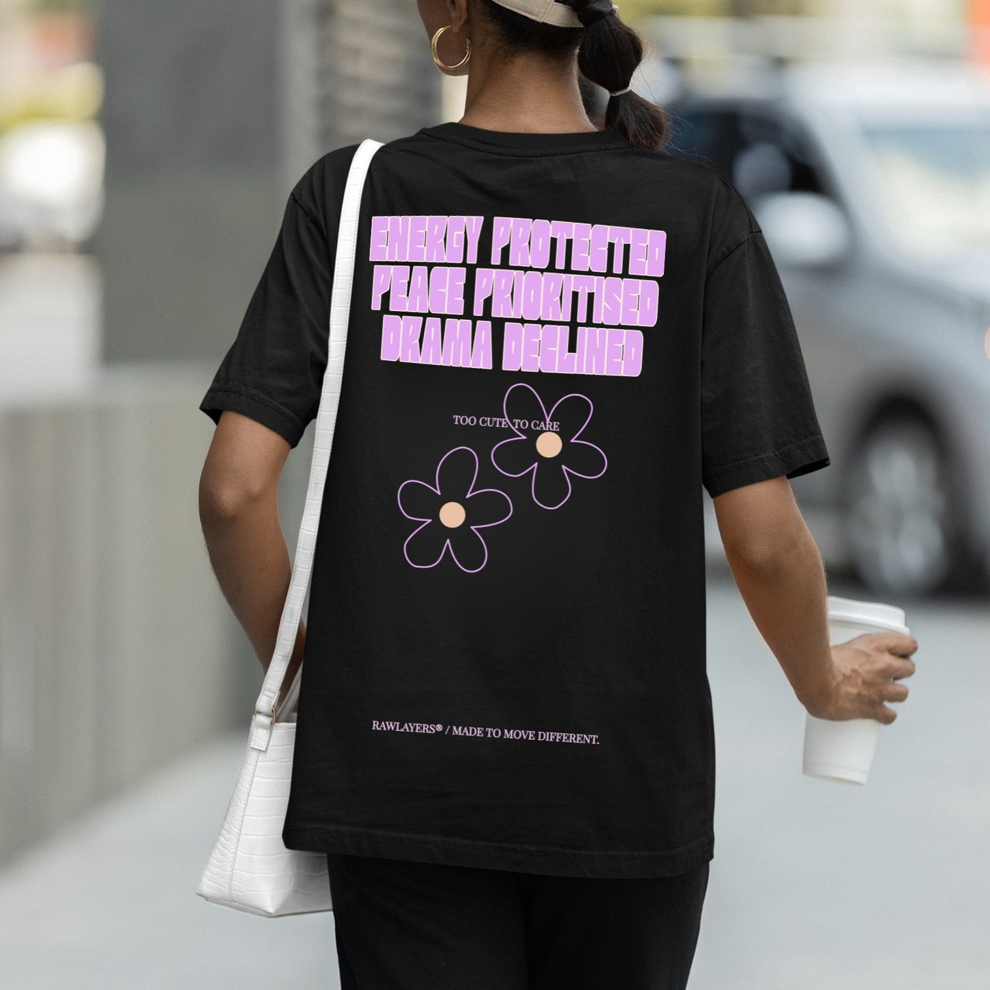 UNAVAILABLE FOR DRAMA – Oversized Tee 240 GSM (BLACK)